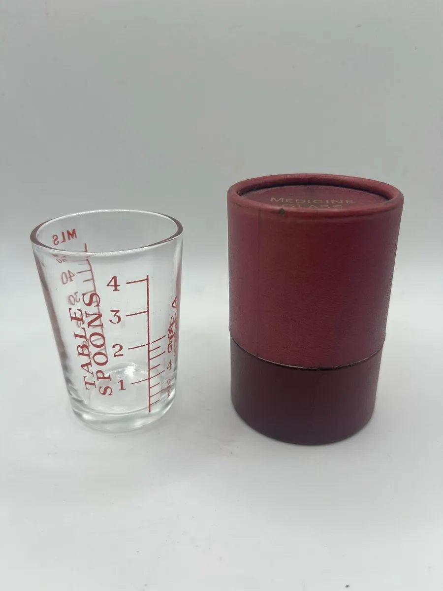 Antique medicine glass and case - Image 2