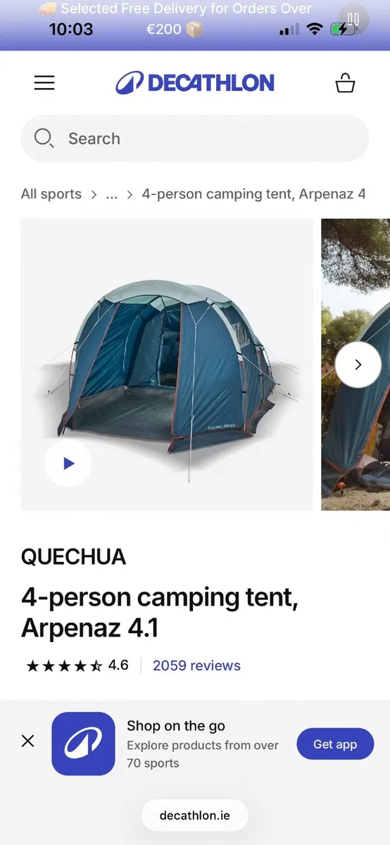4 man tent - Image 4