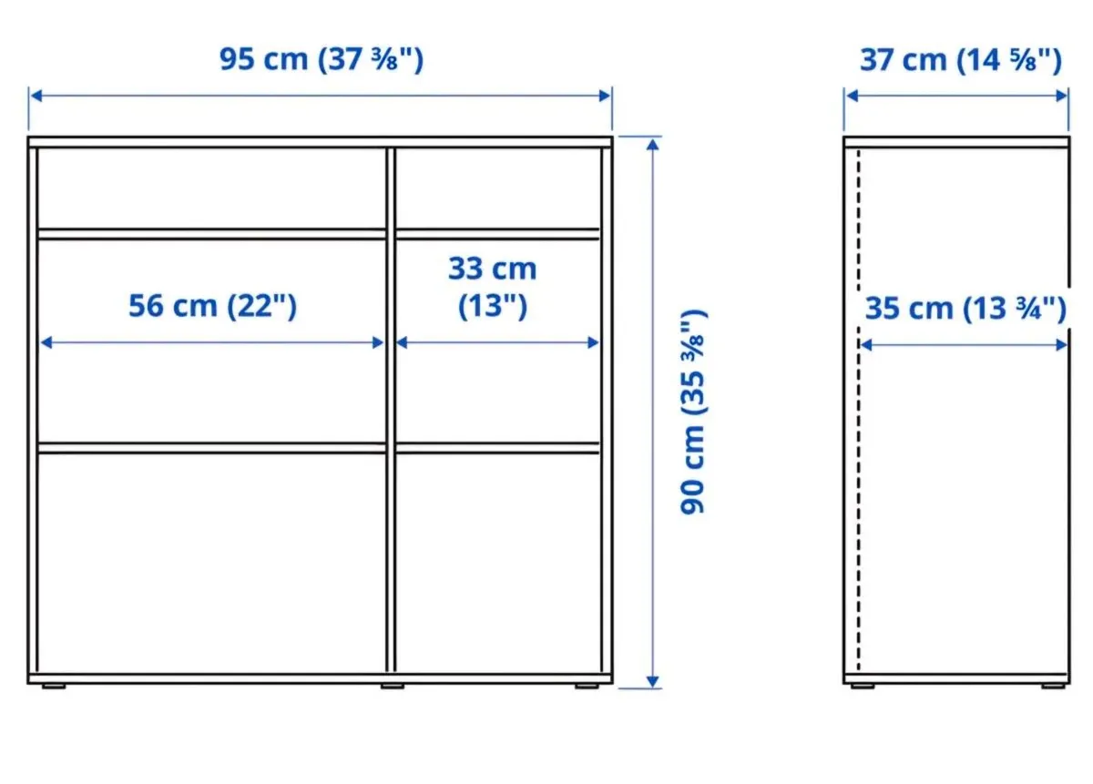 Shelving Unit (4 Shelves) – White - Image 2