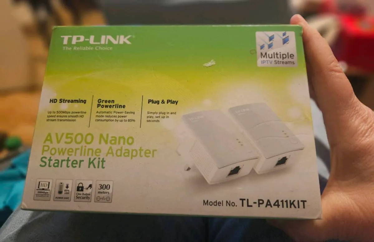 TP Link AV500 Nano Powerline Adapter Kit - Image 1