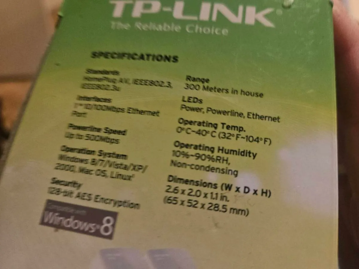 TP Link AV500 Nano Powerline Adapter Kit - Image 3
