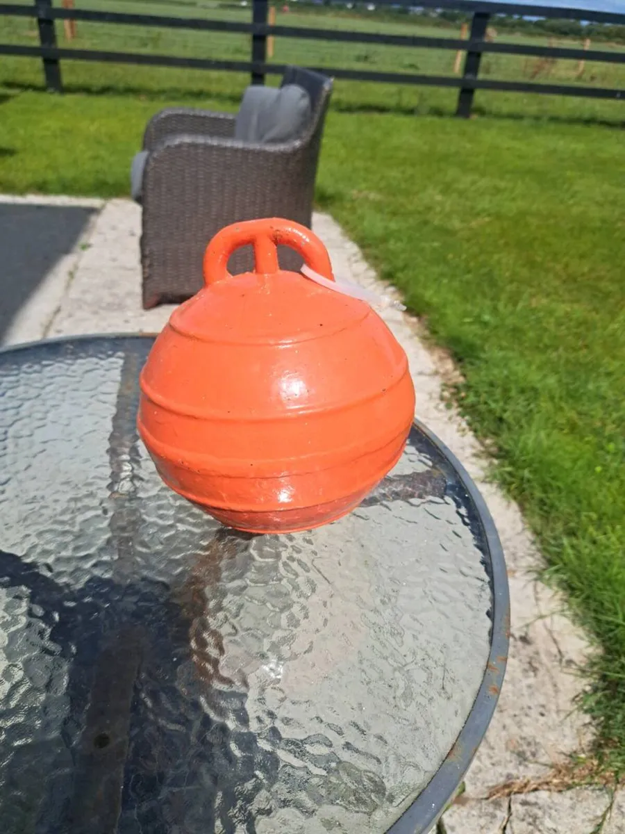Old  aluminium  sea  ball