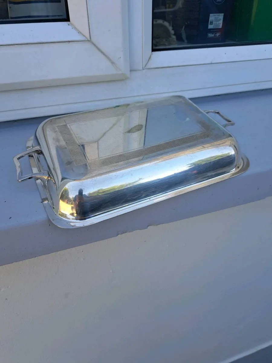 Old silver  dish - Image 2
