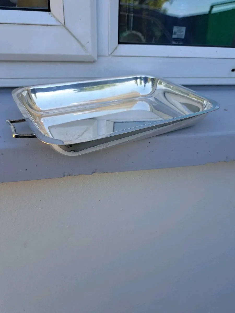 Old silver  dish - Image 1