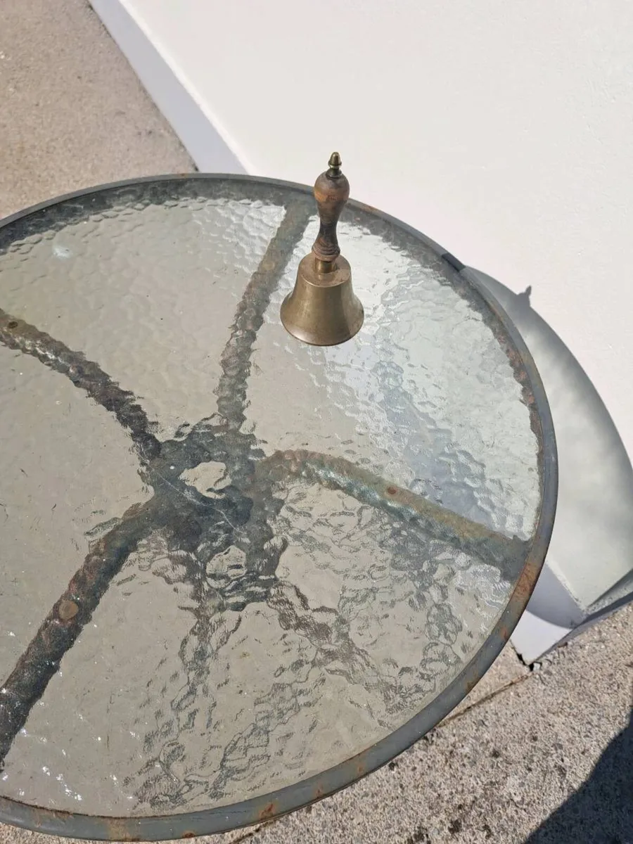 Old brass hand  bell - Image 2