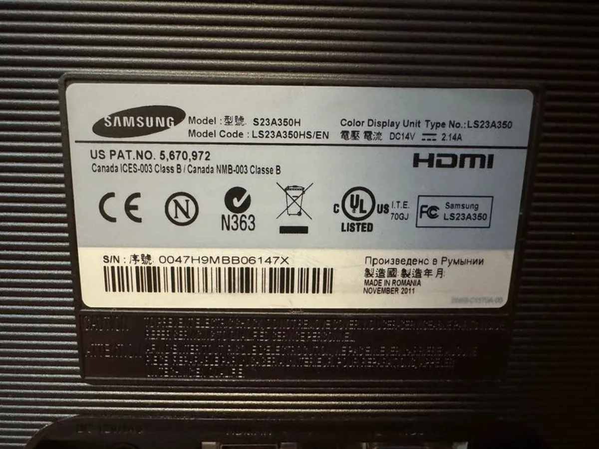 Samsung 23inch Monitor - Image 4