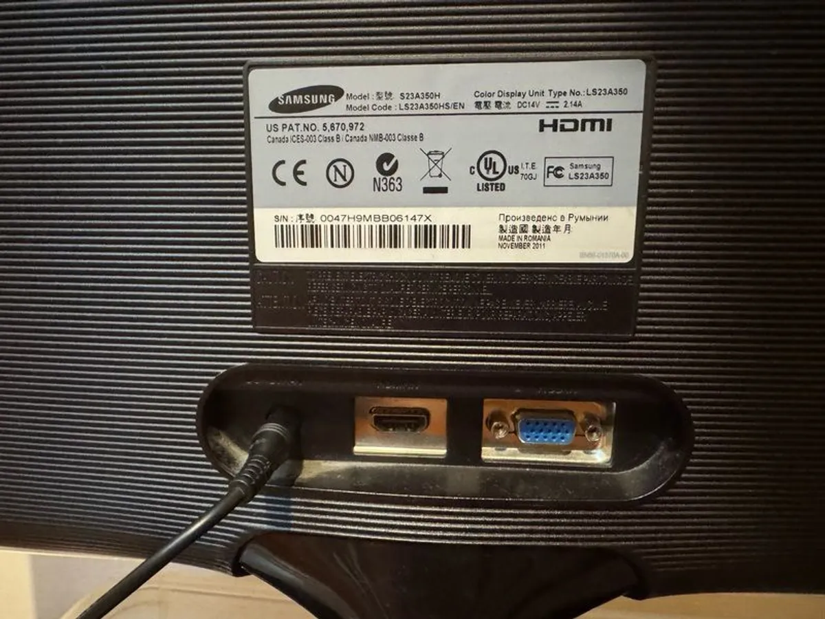Samsung 23inch Monitor - Image 3