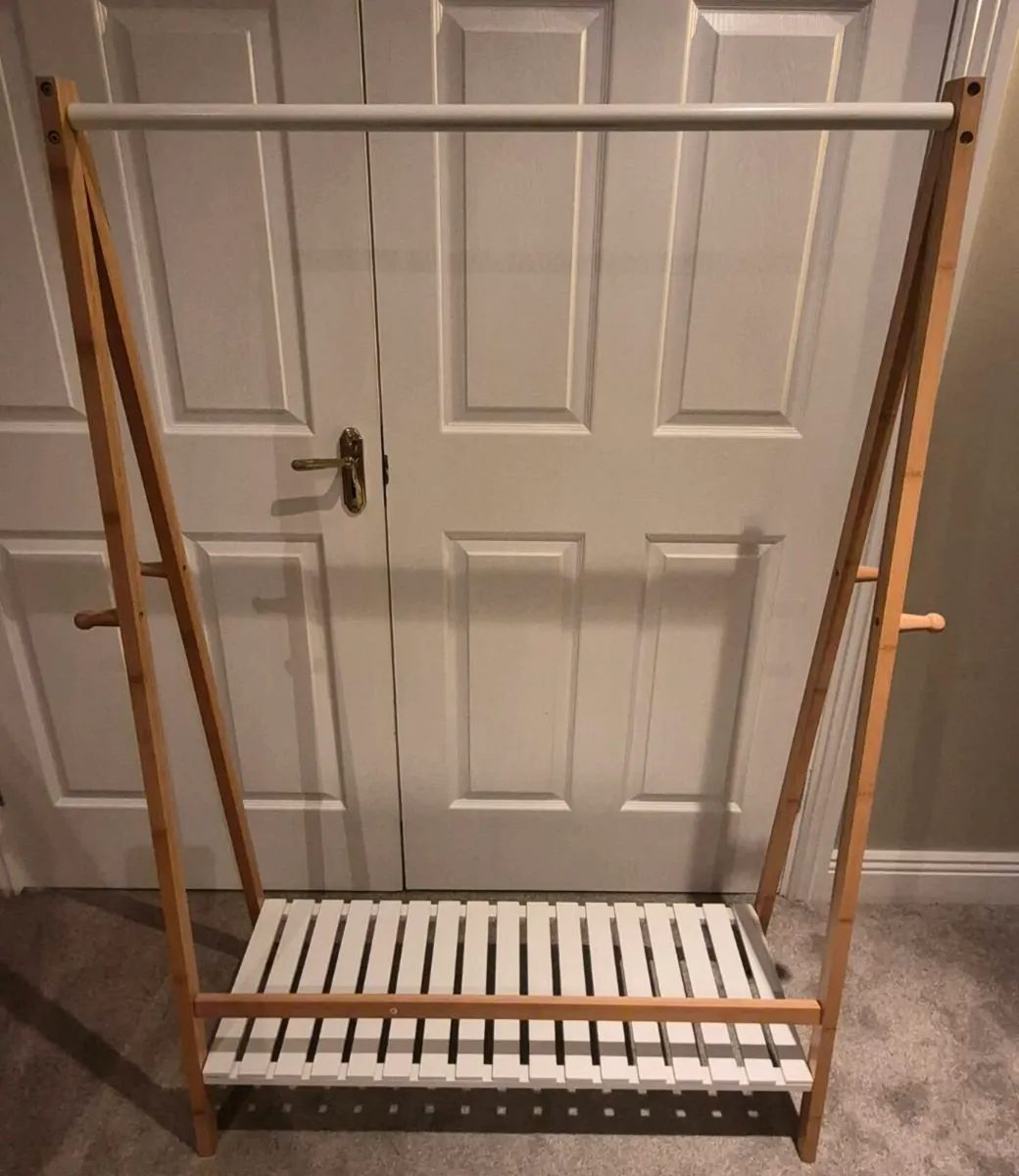 Bamboo Clothes Rail - Image 2