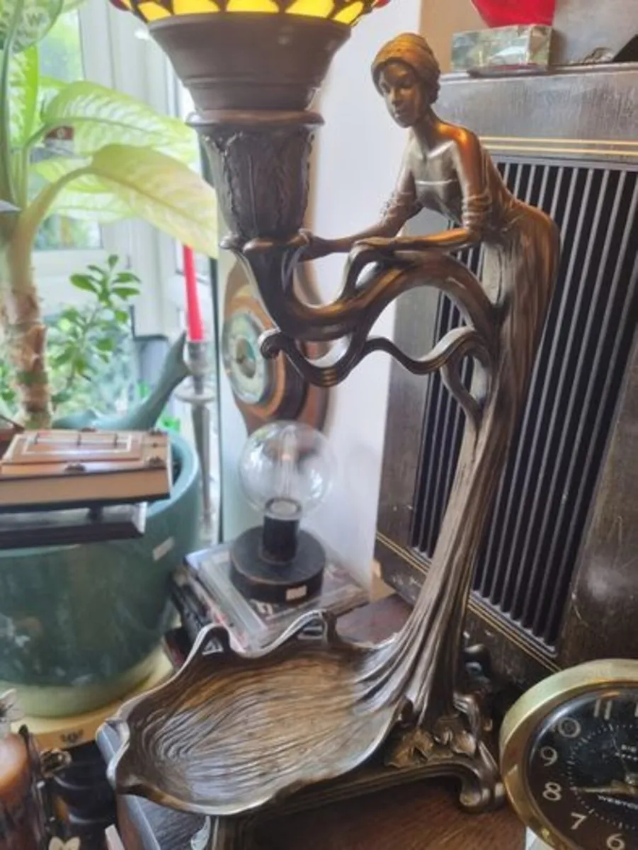 Art Nouveau style table lamp - Image 4