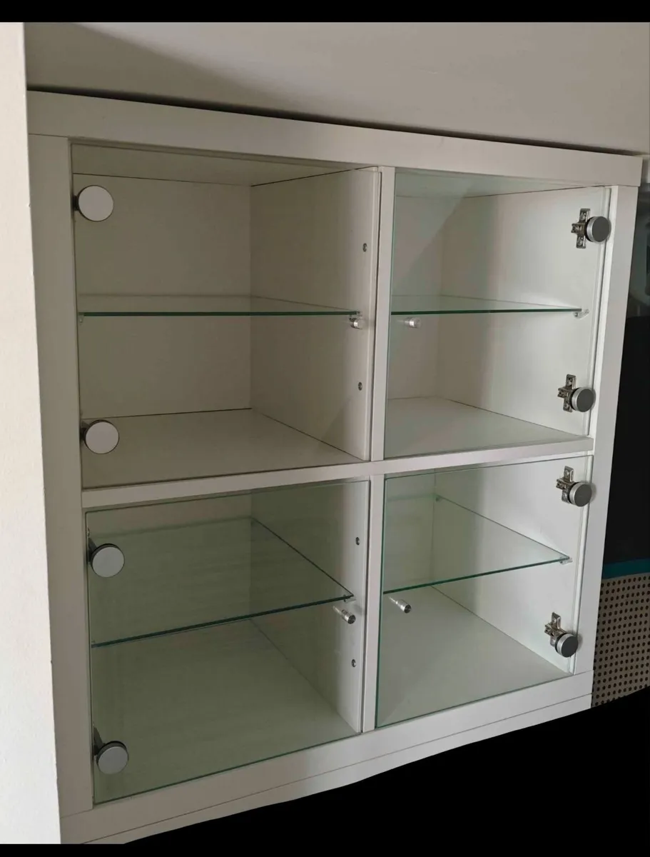 Kallax with glass inserts