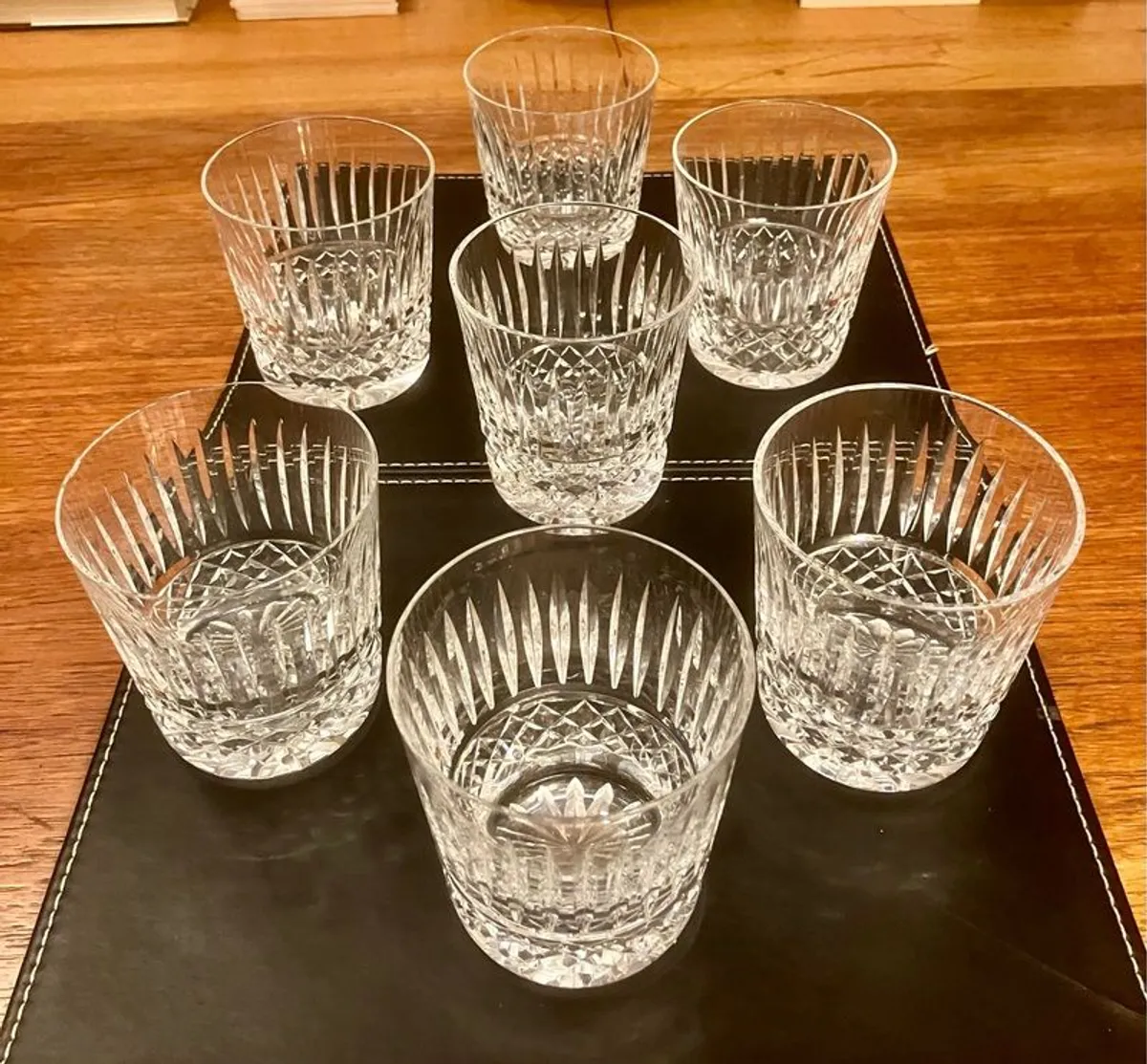 7 Original Waterford Crystal Maeve Tumblers, Mint, 1970s - Image 2