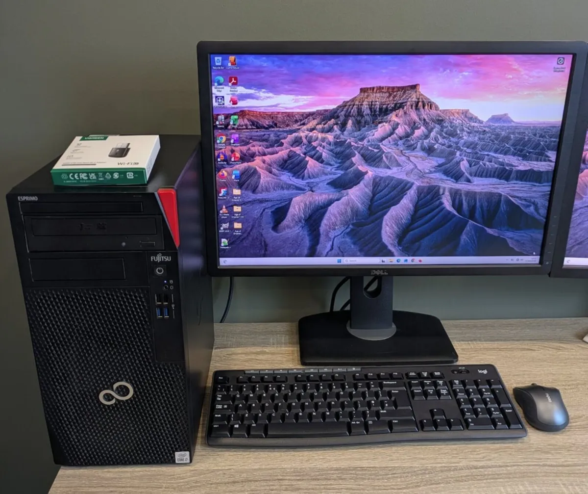 i7 10th Gen PC 24" LCD 16GB 1TB Win11 Ofice24 Wifi - Image 1