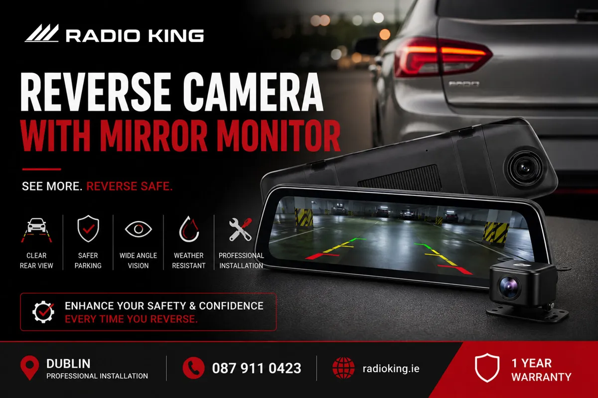 Reverse Camera with Mirror Monitor Installation