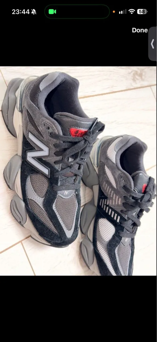 New Balance Unisex 9060 UK4.5 Black - Image 3