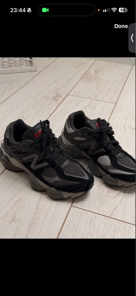New Balance Unisex 9060 UK4.5 Black - Image 4