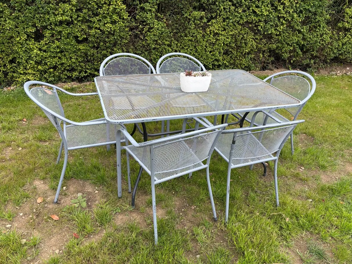 garden table + 6 chairs - Image 2