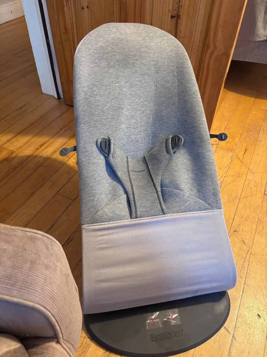 BabyBjörn Bouncer Bliss, 3D Jersey Light Grey - Image 1