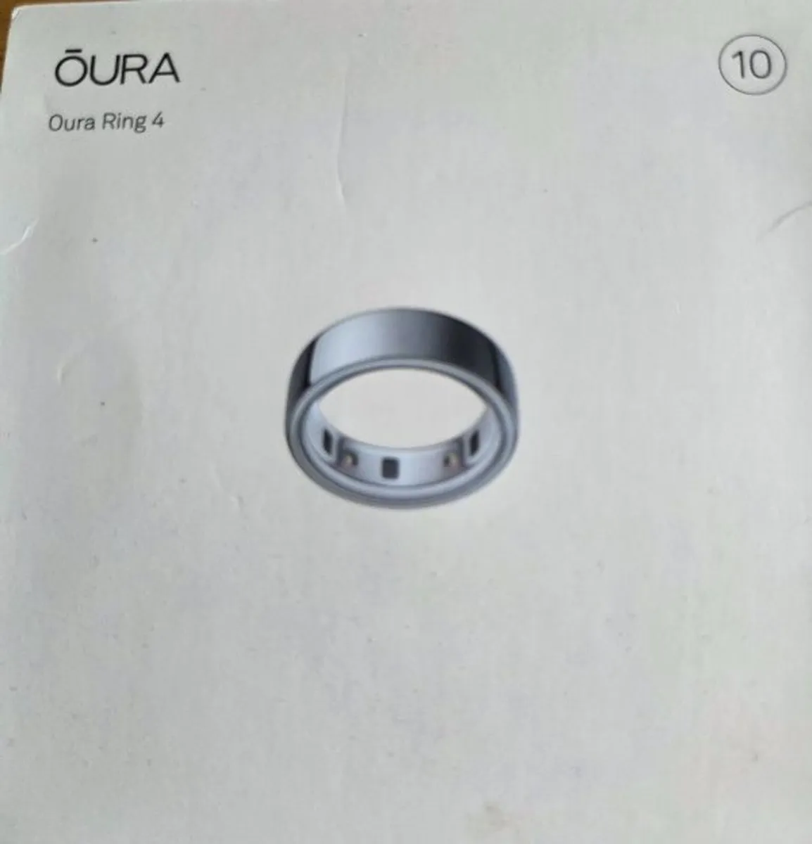 Oura Ring gen4, silver health tracker - Image 1