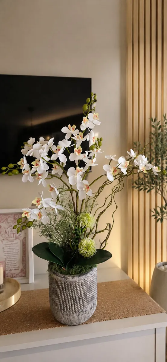 Artificial orchid arrangement
