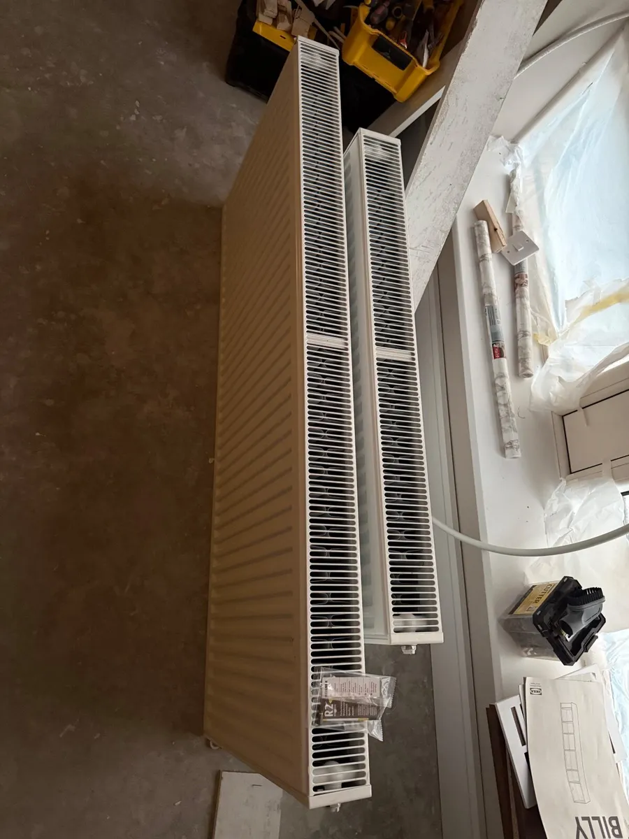 5 White Radiators – Like New – Removed from New Bu - Image 4