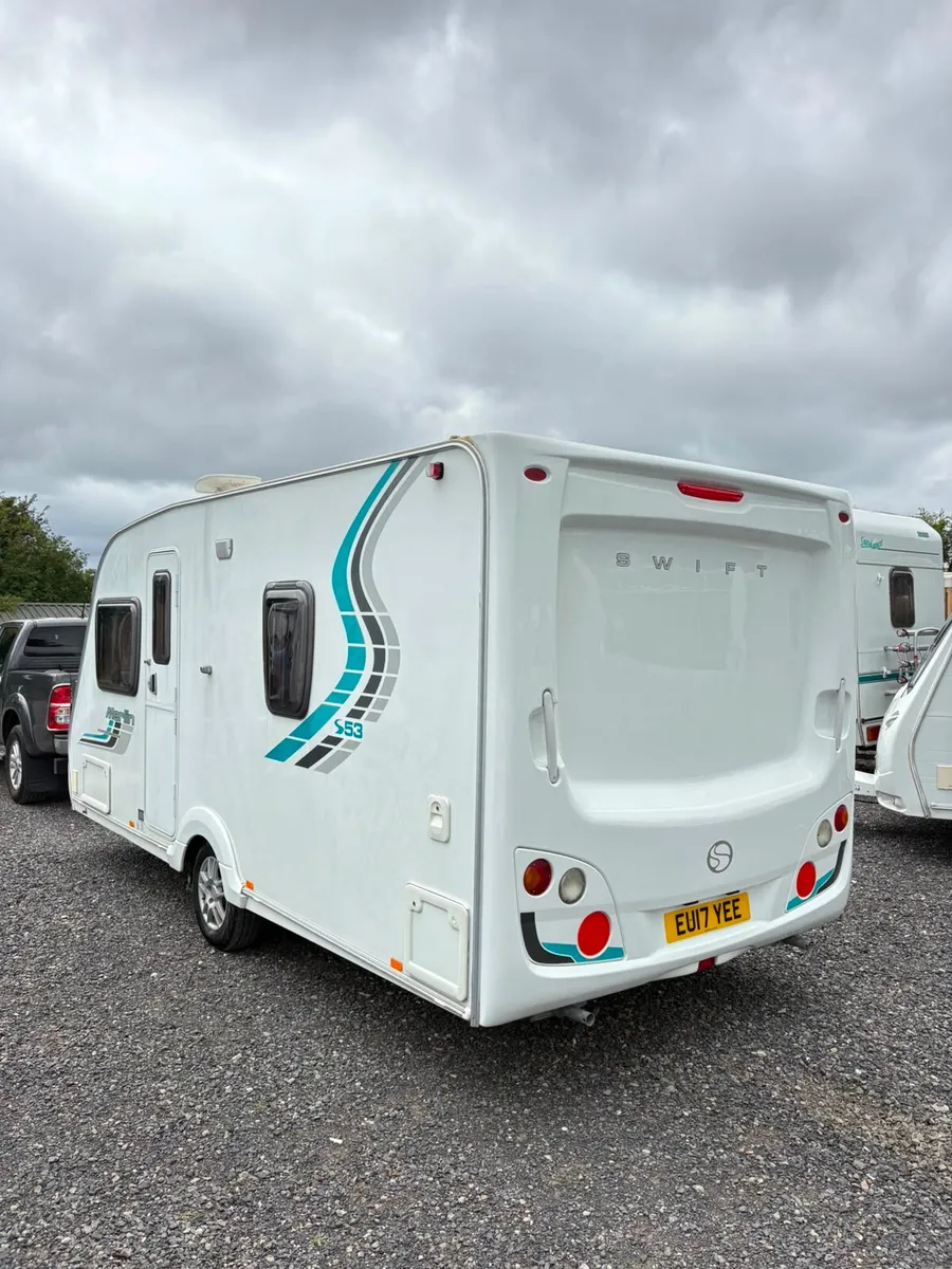 Swift Merlin 4 Berth Fixed Bed Caravan For Sale - Image 4