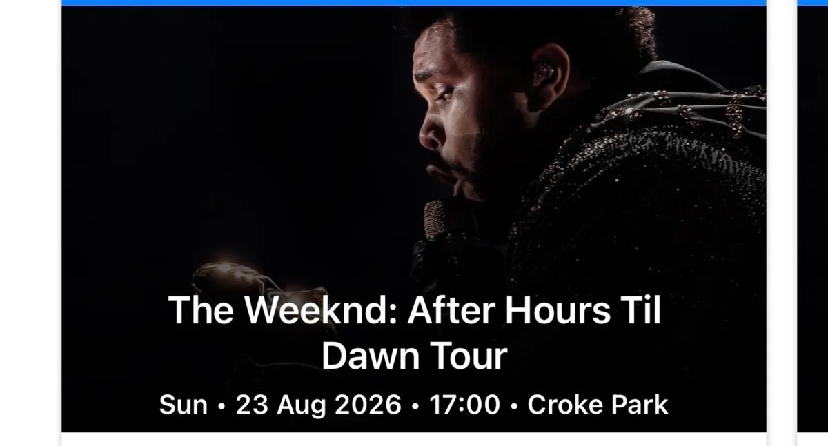 2 The Weeknd Tickets Sunday 23rd August