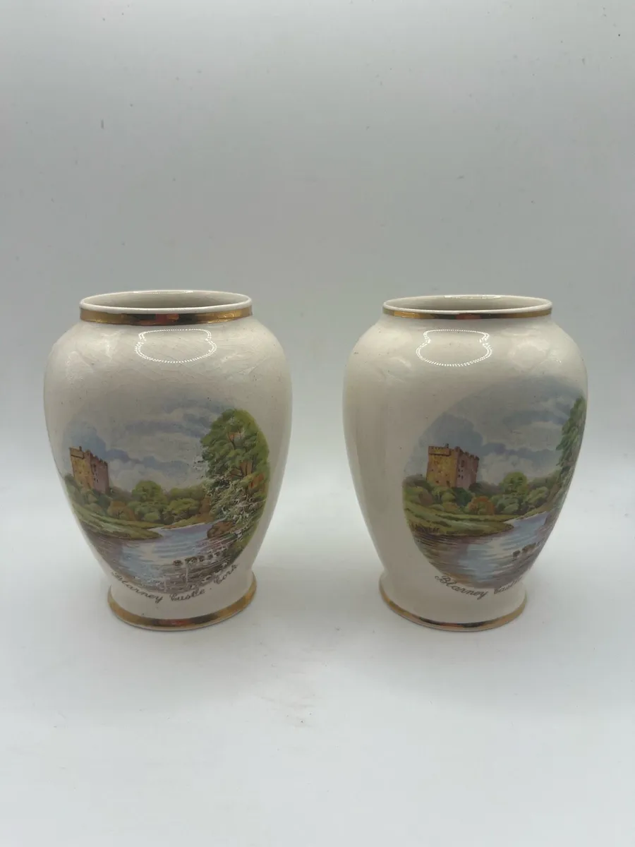 Arklow Pottery - Blarney Castle Bud Vases - Image 1