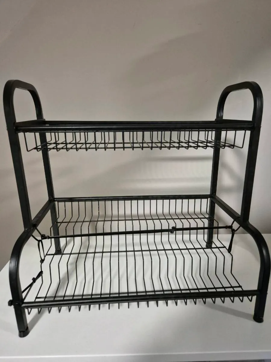 2-Tier Black Metal Countertop Spice Rack / Kitchen - Image 3