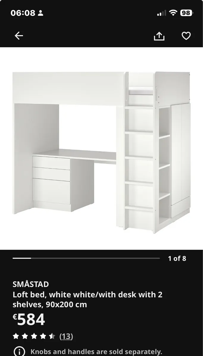 Ikea bunk bed and desk