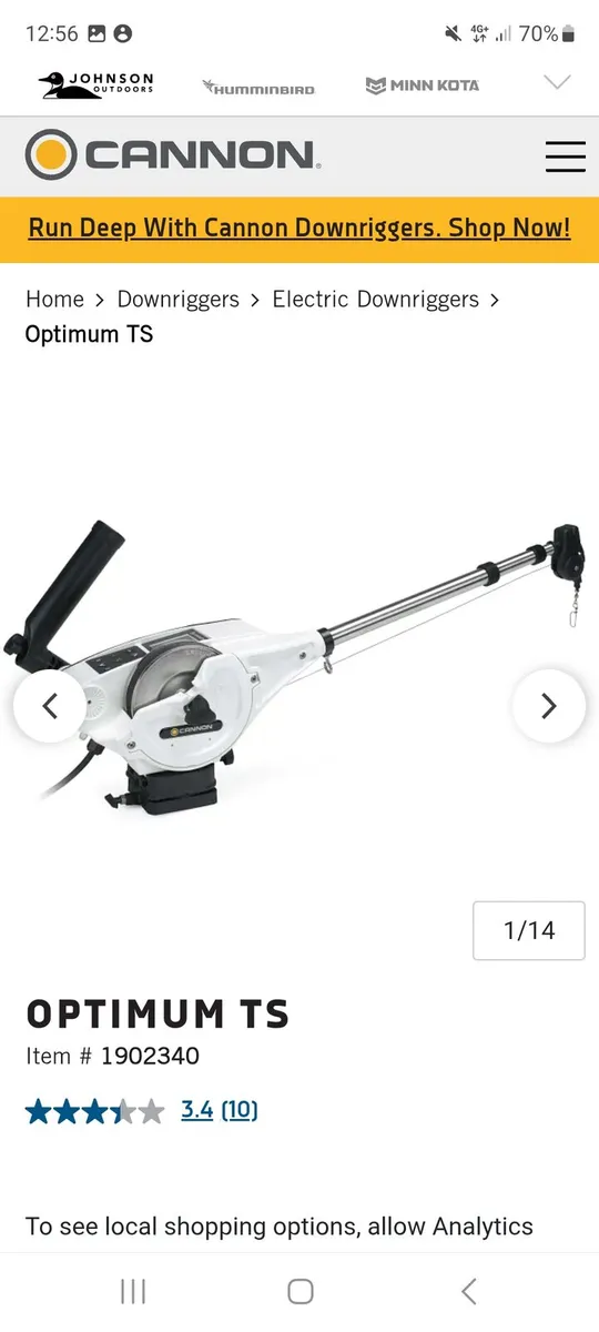 Cannon optimum Ts smart electric down rigger - Image 4