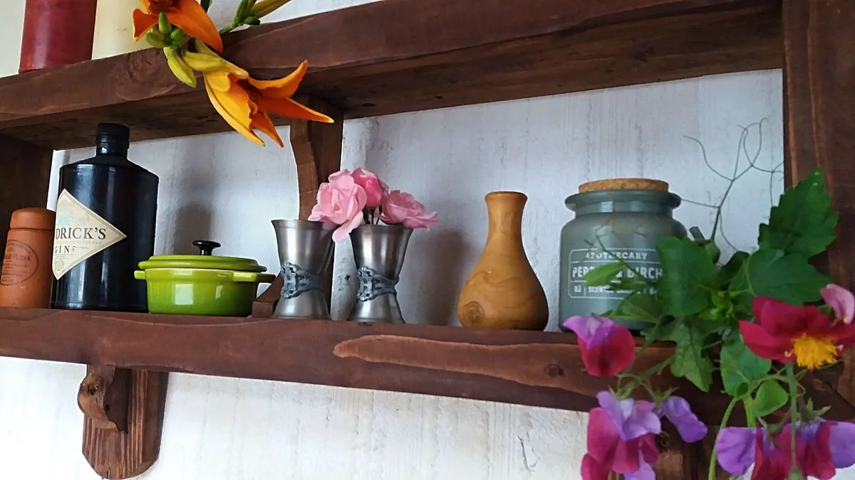 NEW Rustic Cubby Box Floating Shelf / Display - Image 4