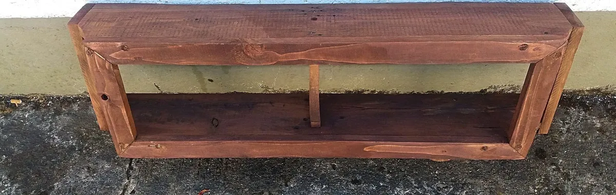 NEW Rustic Cubby Floating Shelf / Display - Image 2