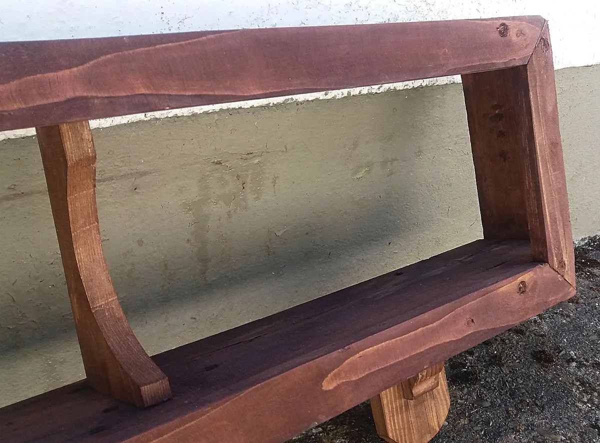 NEW Rustic Cubby Floating Shelf / Display - Image 3
