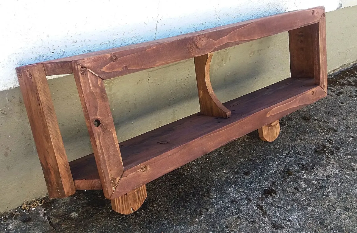 NEW Rustic Cubby Floating Shelf / Display - Image 1