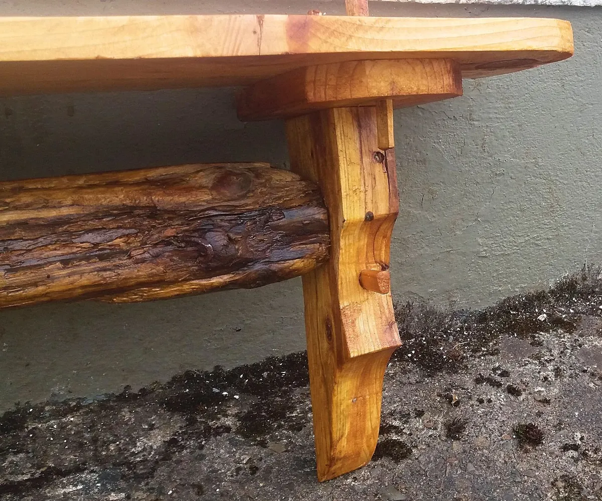 NEW Rustic Driftwood Stove Mantle / Floating Shelf - Image 3
