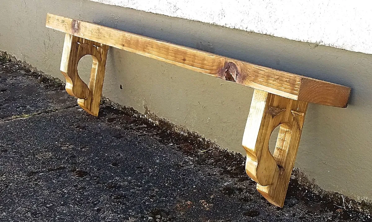 NEW Rustic Stove Mantle / Floating Shelf - Image 3