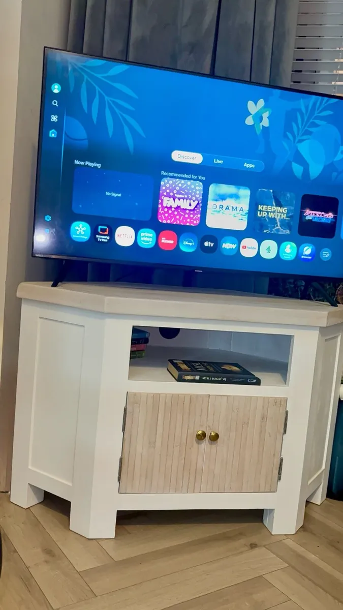 Beautifully transformed Solid Oak corner TV unit - Image 4