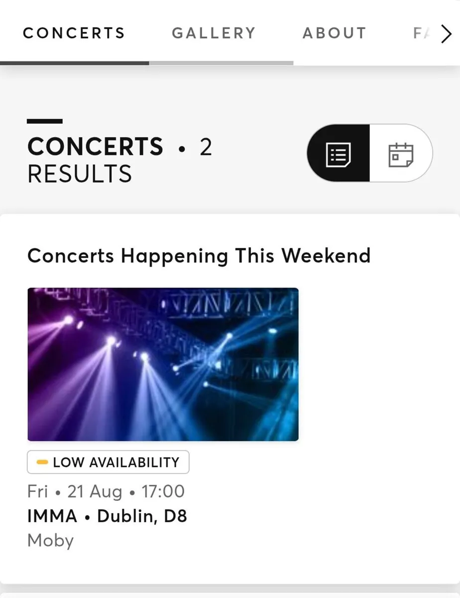 Moby Concert Tickets - Image 2