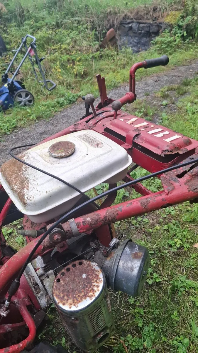 AEBI two wheel tractor with finger bar cutter atta - Image 4