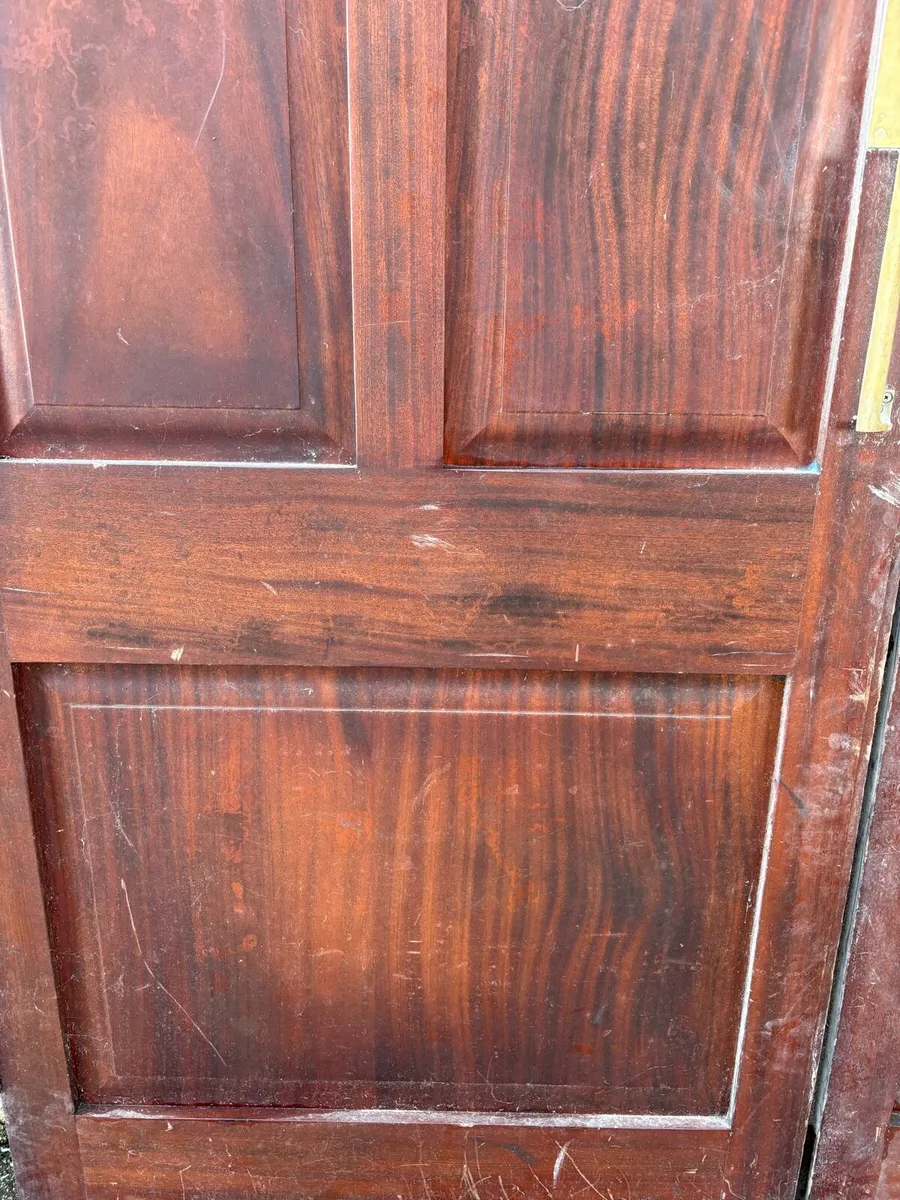 2 pairs of large mahogany double doors - Image 3