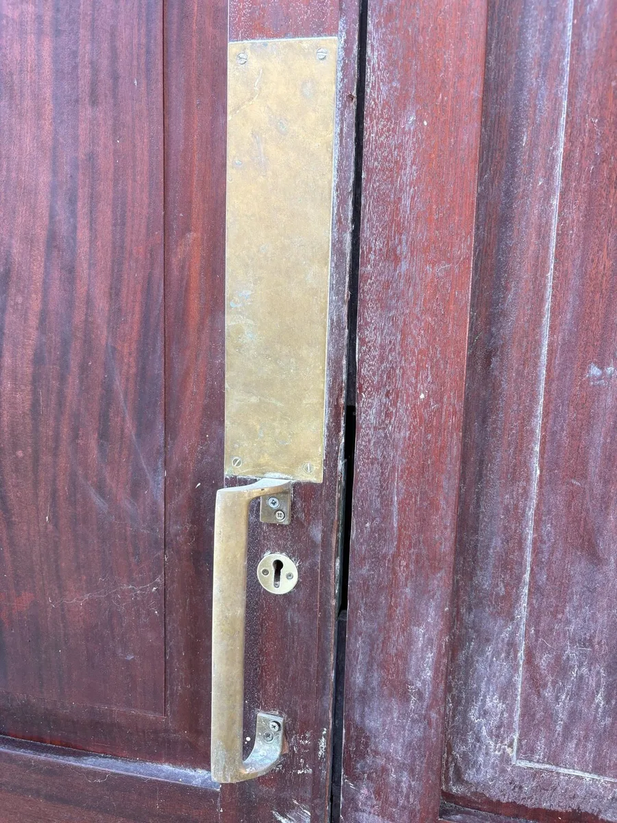 2 pairs of large mahogany double doors - Image 4
