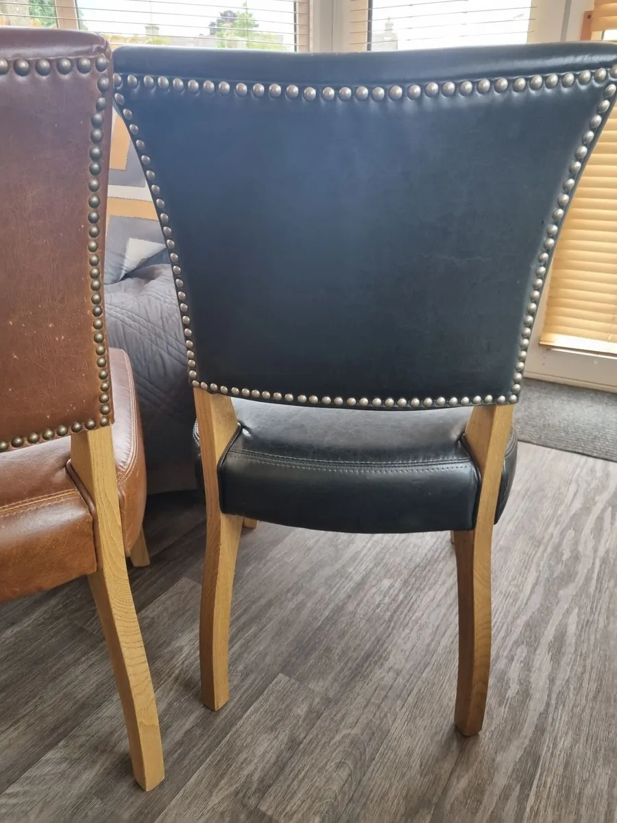Leather kitchen chairs - Image 1