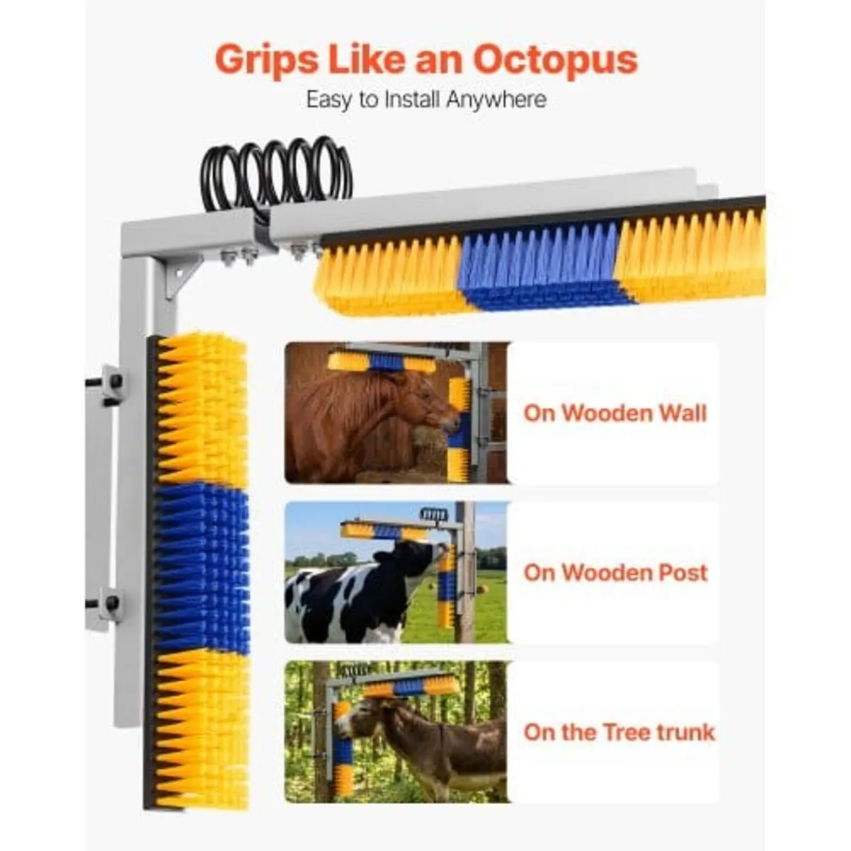 2 Way Livestock Scratching Brush, Dual Sided Goat - Image 2