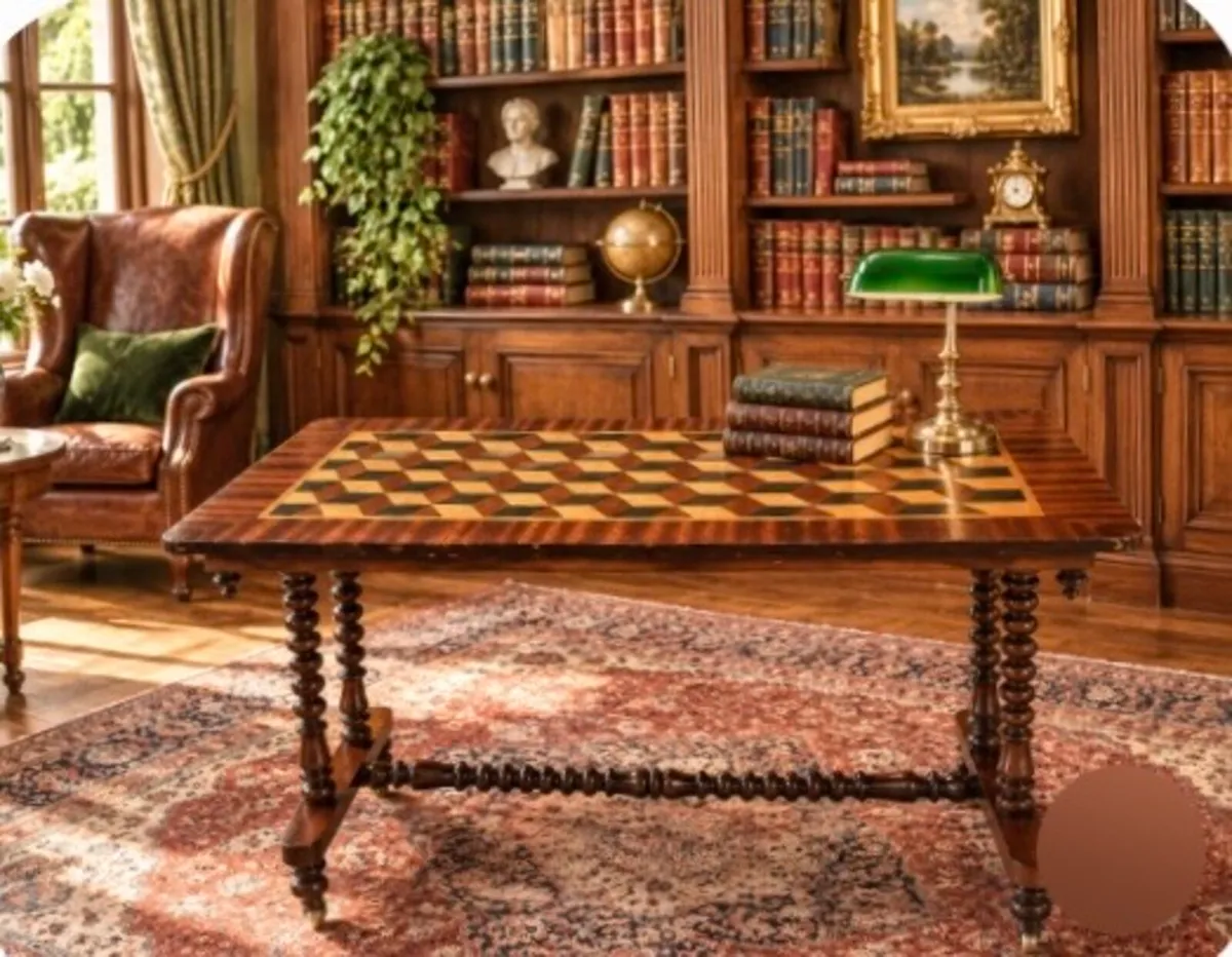 Georgian library table - Image 3