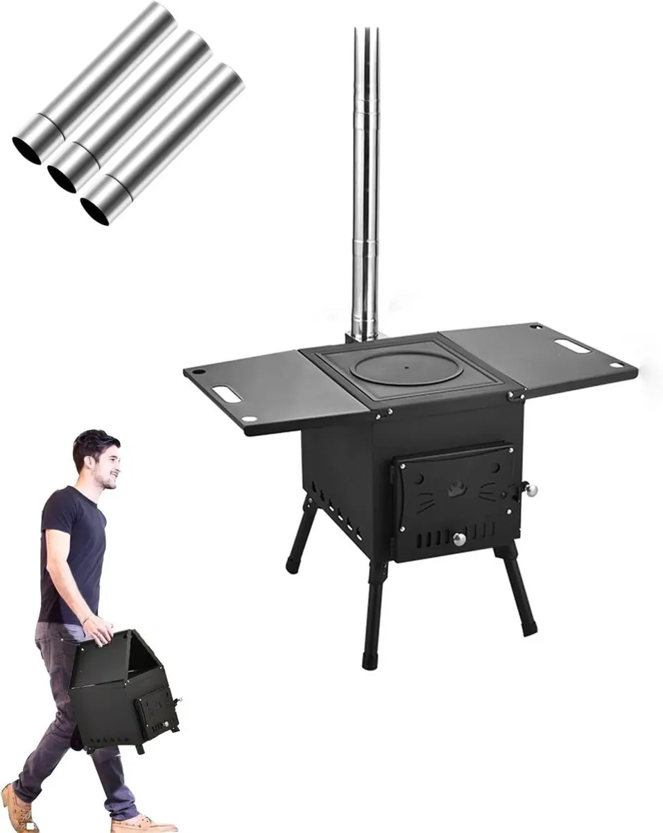 Portable Outdoor Camping Wood Stove - Image 1