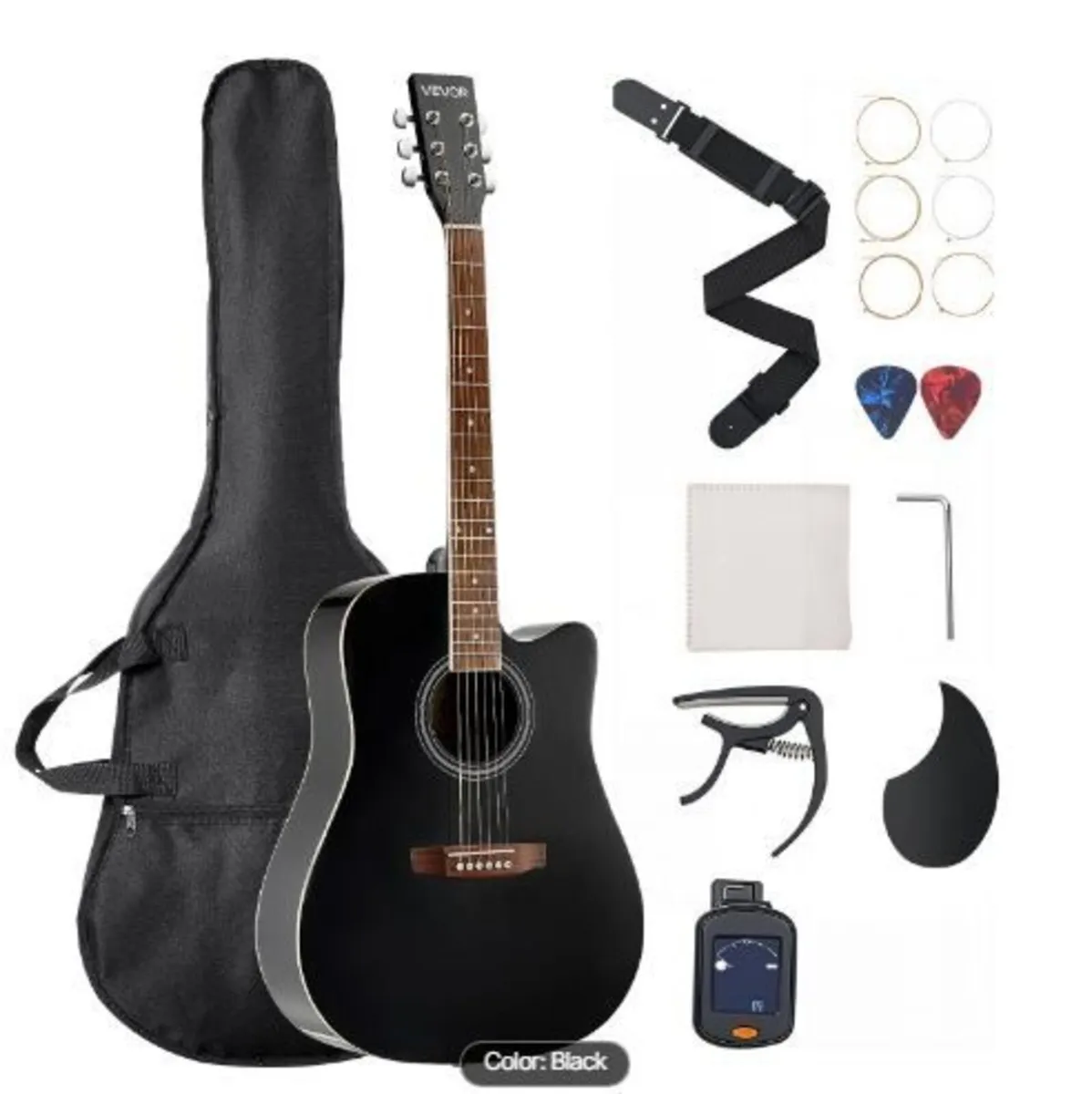 1041 mm (41 in) Cutway Acoustic Guitar Beginner - Image 1