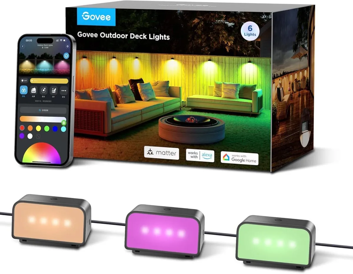 Outdoor Fence Wall Light Rgbwic Smart 4000K (6 - Image 1