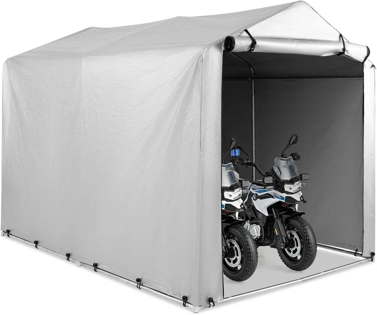 7x5.2FT Garden Storage Shed Waterproof Bike - Image 1