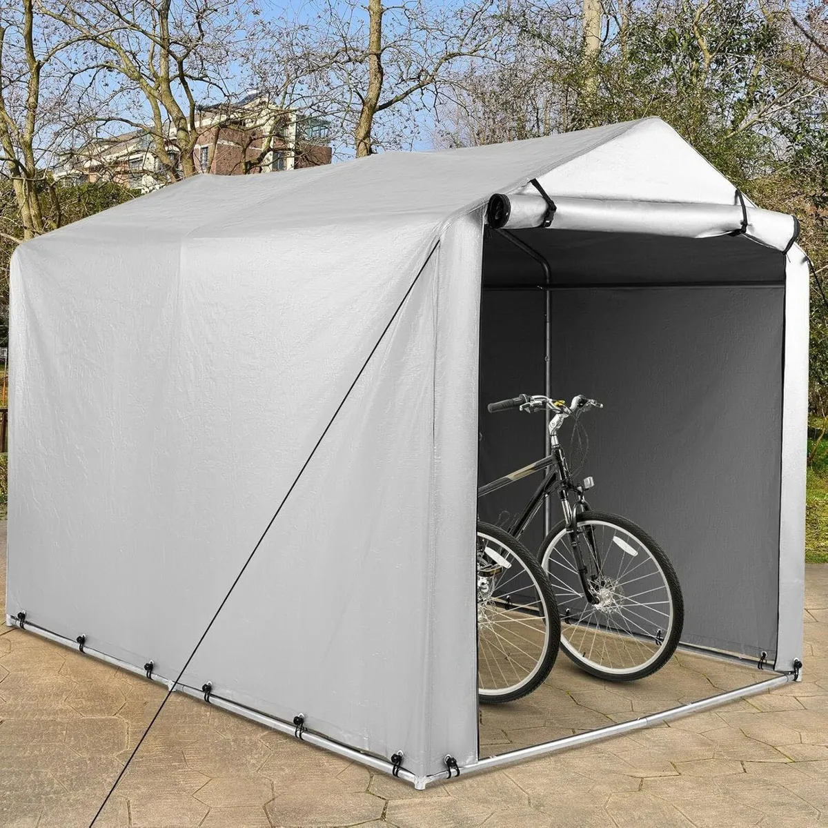 7x5.2FT Garden Storage Shed Waterproof Bike - Image 2