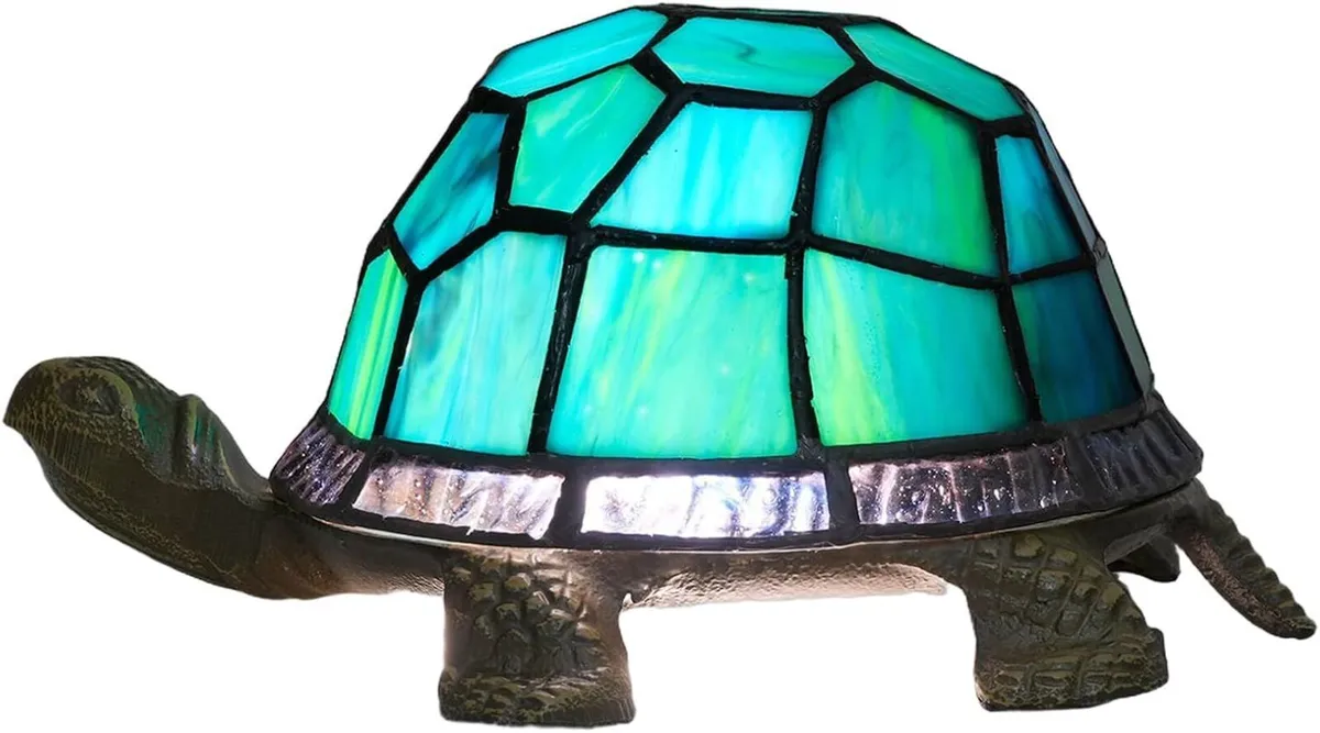 Turtle Night Light Tiffany Style Stained Glass - Image 1